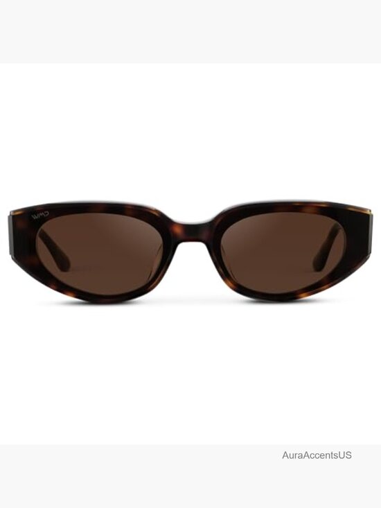 Narrow Cat-Eye Sunglasses Acetate Frame Anti-Reflective Lenses UV Protection main image 7